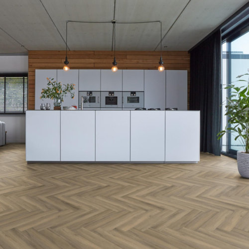 Floorlife Lijmstrook Yup Herringbone Paddington Light Brown 3502