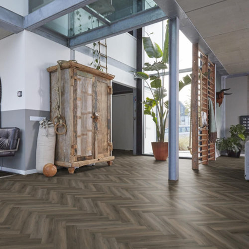 Floorlife Click Yup Herringbone Paddington Dark Grey 3506