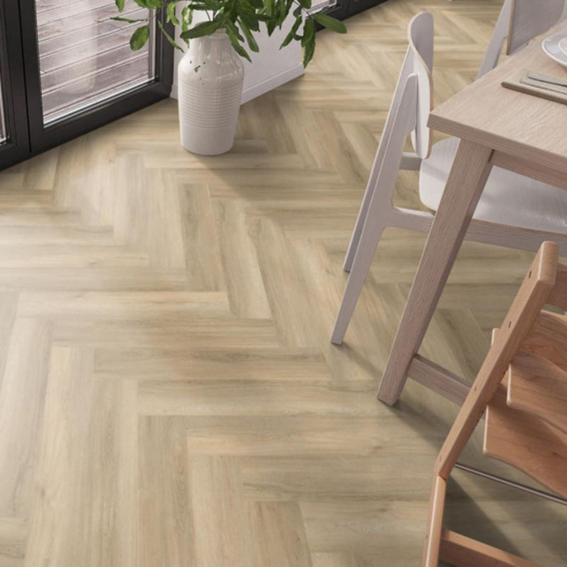 Lijmstrook Visgraat Spigato Avanto Beige 3504