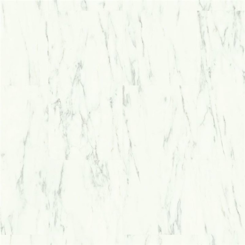 Click Alpha Vinyl Medium Tiles Wit Carrara Marmer AVMT40136