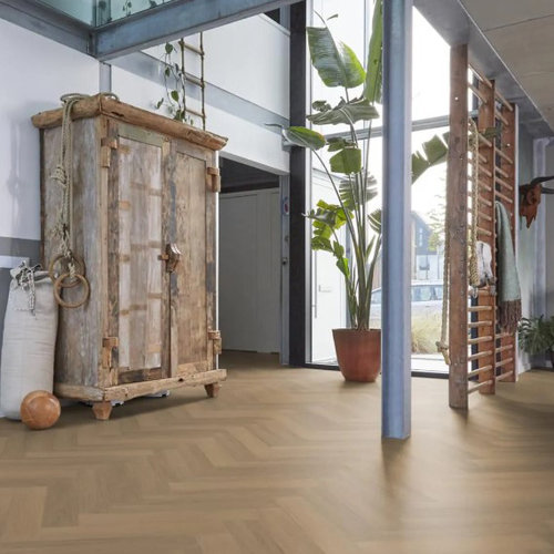 Floorlife Lijmstrook Visgraat Yup Sutton Warm Naturel 1503