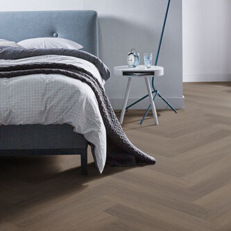 Click Yup Fulham Herringbone Brown 2615