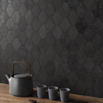 Mosaico Oxid Iron Hexagon 25 x 34 cm