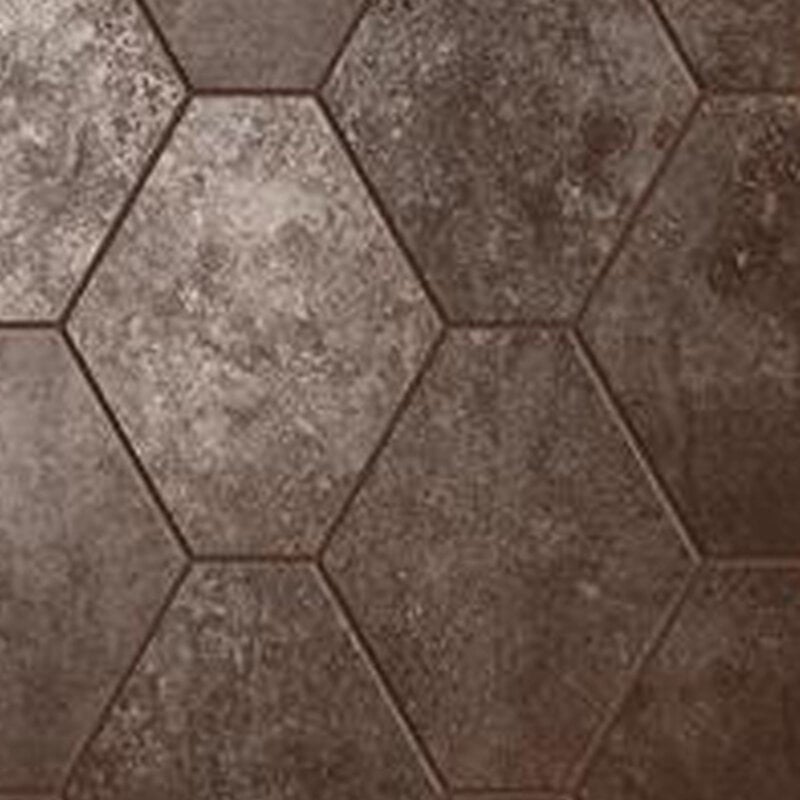 Mosaico Oxid Lava Hexagon 25 x 34 cm