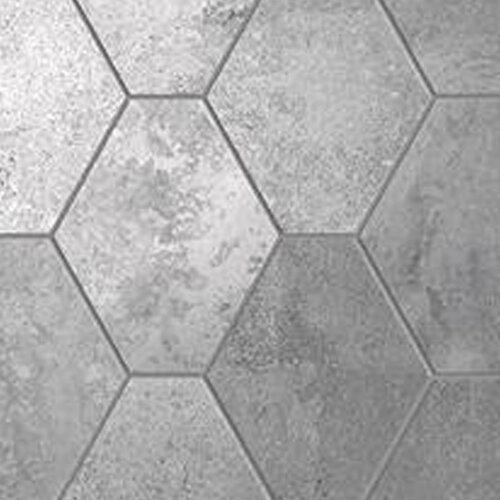 Cibo Mosaico Silver Hexagon 25 x 34 cm