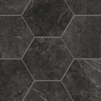 Mosaico Evostone Graphite Hexagon 30 x 34 cm