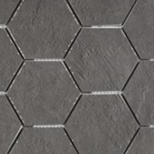 Ecoceramic Mosaico Newton Graphite Hexagon 32,5 x 22,5 cm