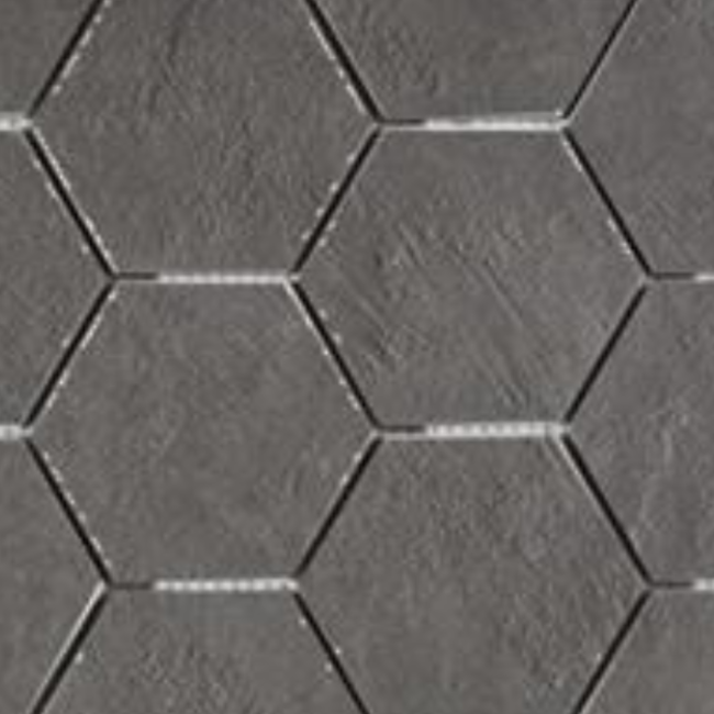 Mosaico Newton Graphite Hexagon 32,5 x 22,5 cm