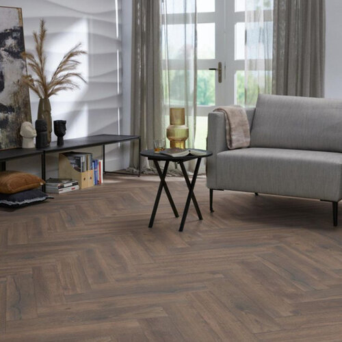 Floorlife Visgraat Bayside Eiken Donker Gerookt 3424