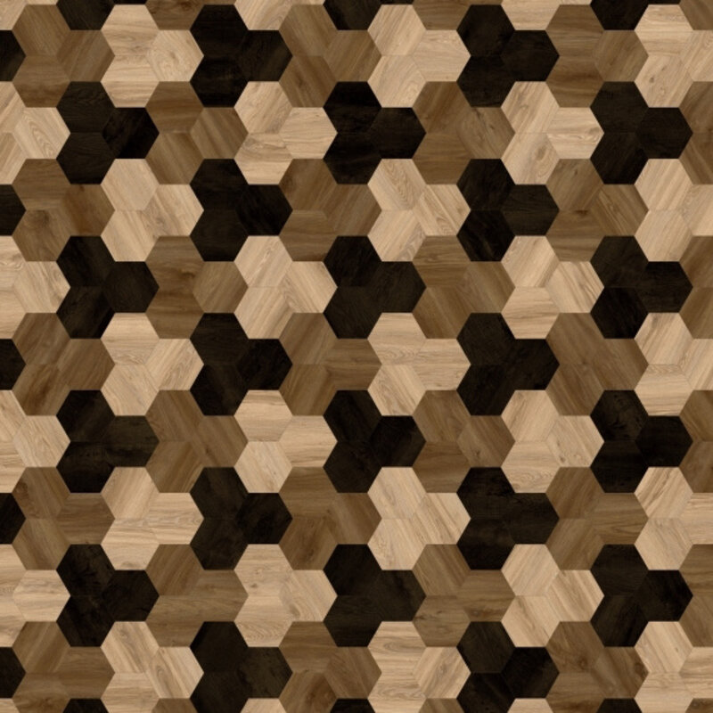 Lijmstrook Patroon Moods Hexagon Cluster 622