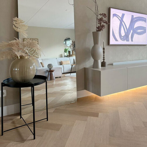 Solid Floor Lijmstrook Visgraat Mansion White Oak 1209782