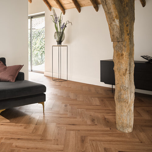 Tarkett Lijmstrook Visgraat ID Inspiration 55 Delicate Oak Toffee 24537093