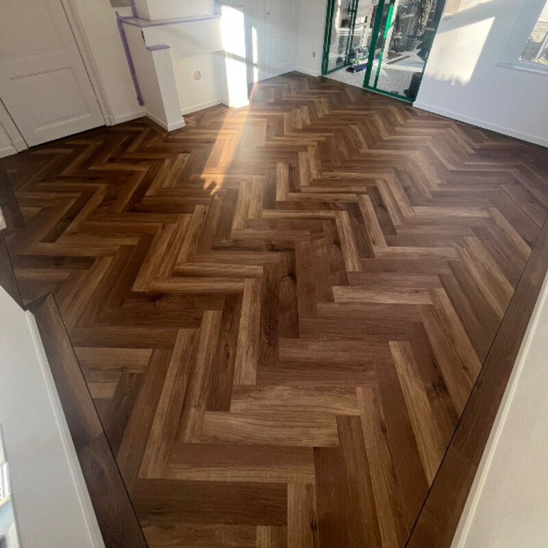 Lijmstrook Visgraat Parva Broad Leaf  Dark Sycamore 40813