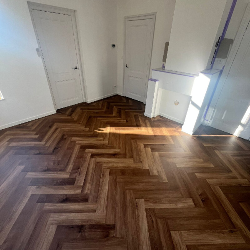 Lijmstrook Visgraat Parva Broad Leaf  Dark Sycamore 40813