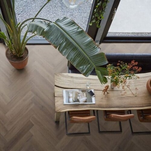 Floorlife Lijmstrook Visgraat Yup XL Greenford Brown 1015