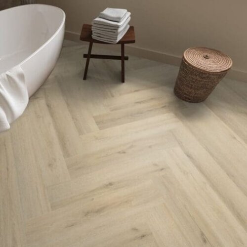 Ambiant  Lijmstrook Visgraat Spigato XL Valento Warm Beige 1011