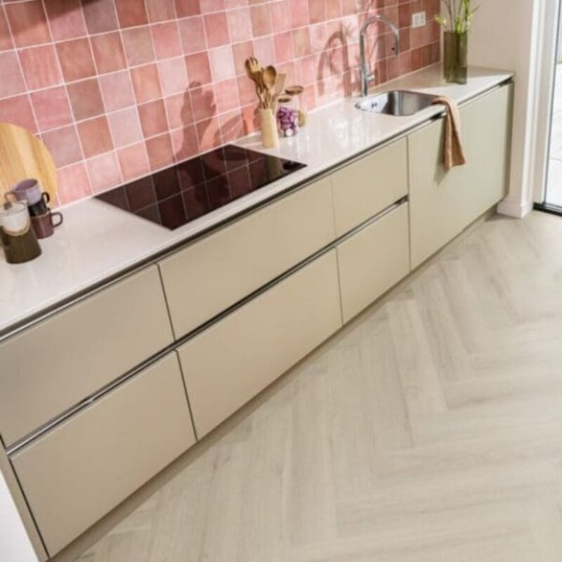 Lijmstrook Visgraat Spigato XL Valento Beige 1012