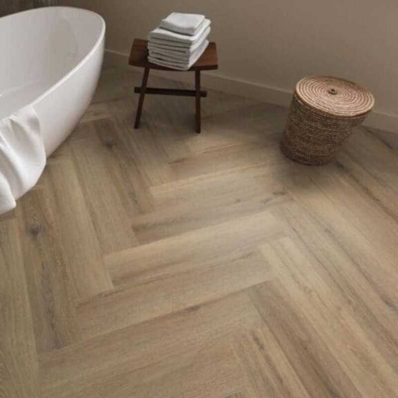 Lijmstrook Visgraat Spigato XL Valento Light Brown 1013