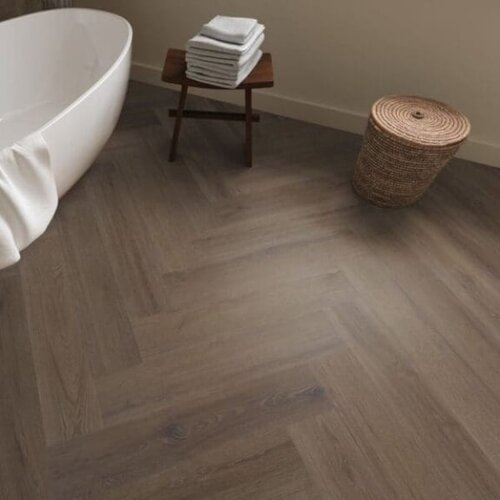 Ambiant  Lijmstrook Visgraat Spigato XL Valento Brown 1015