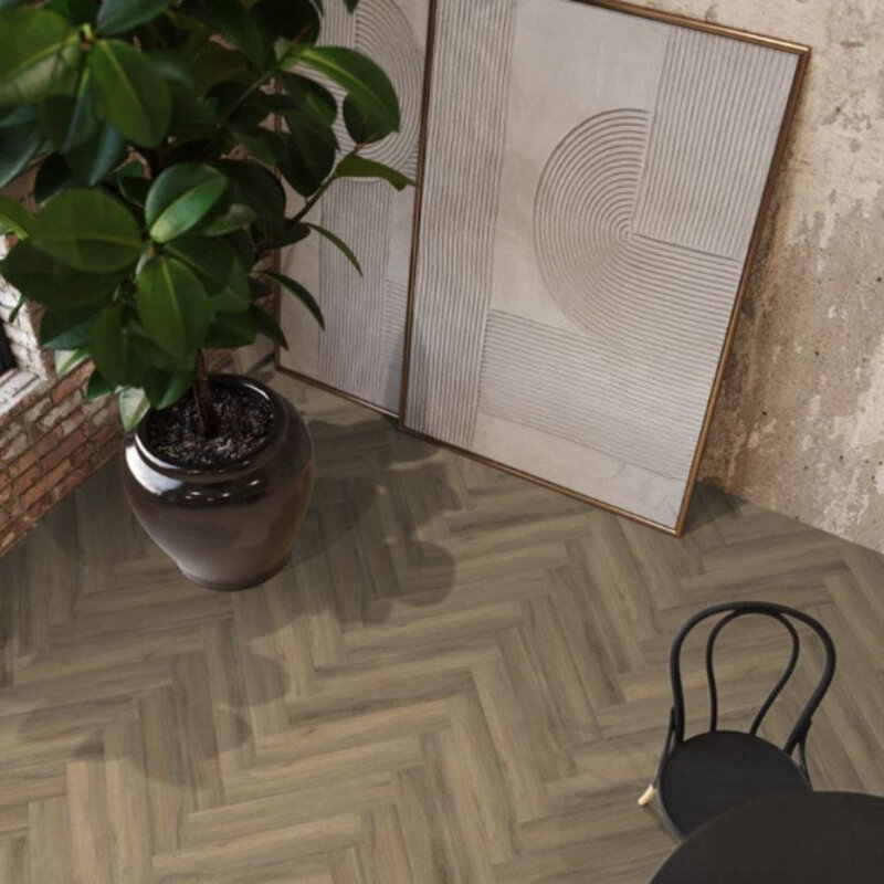 Click Visgraat Yup Paddington Light Brown 3502