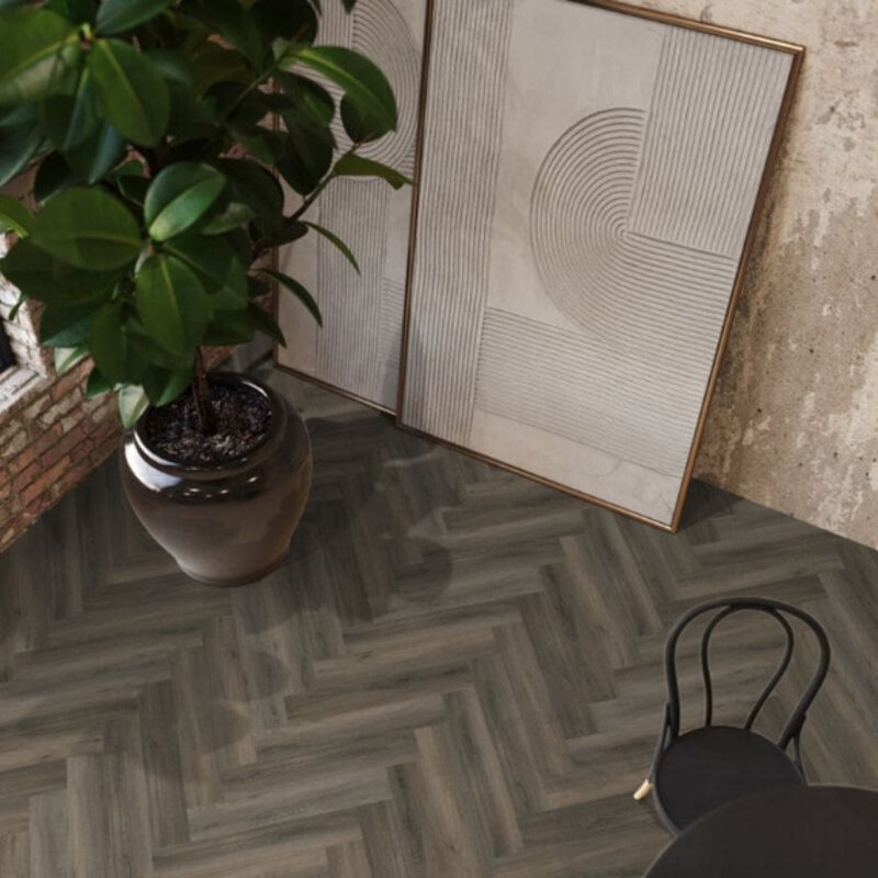 Lijmstrook Visgraat Yup Paddington Dark Grey 3506