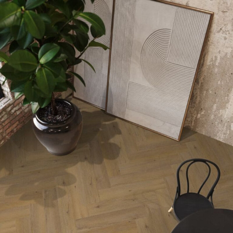 Lijmstrook Visgraat Yup Leyton Dark Oak 1823