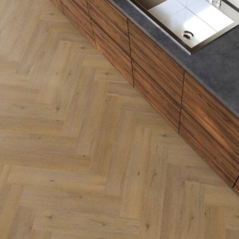 Lijmstrook Visgraat Yup Leyton Dark Oak 1823