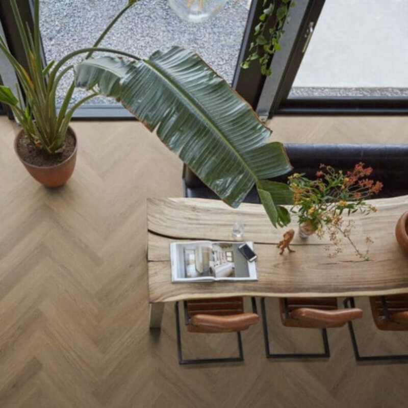 Lijmstrook Visgraat Yup Sutton Light Brown 1506