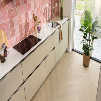 Lijmstrook Visgraat Spigato Navaro Light Oak 7513