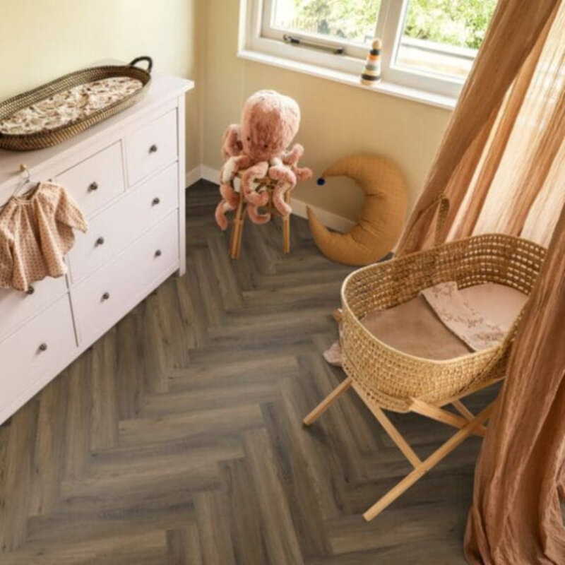 Lijmstrook Visgraat Spigato Avanto Warm Brown 3501