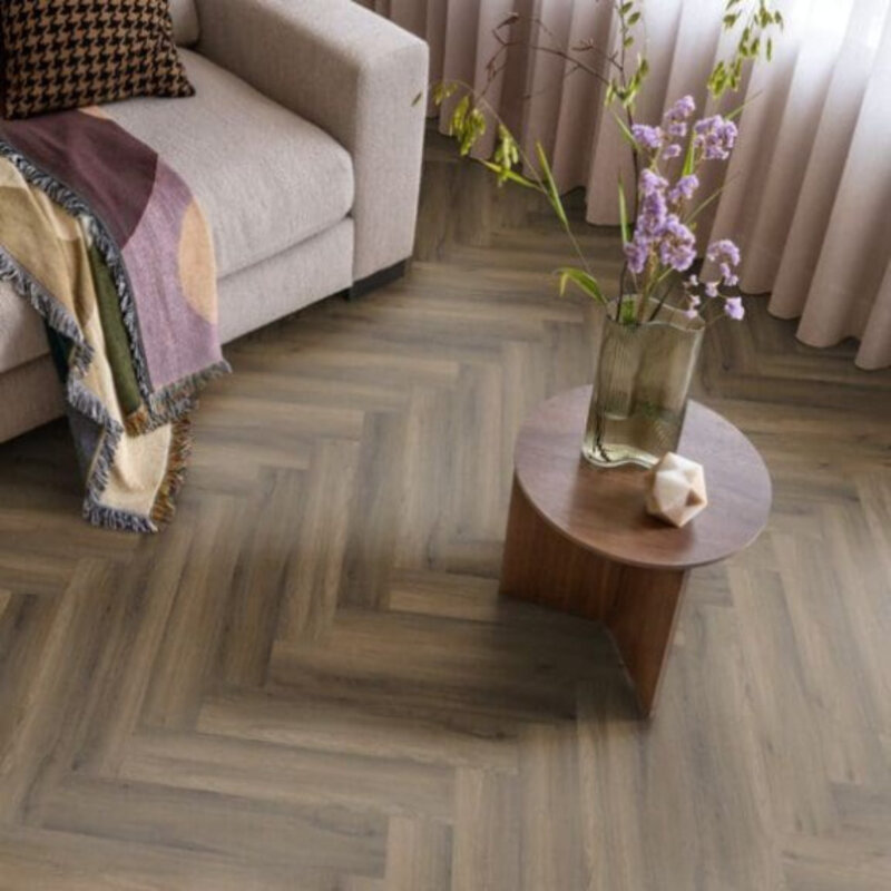 Click Visgraat Spigato Avanto Warm Brown 3501