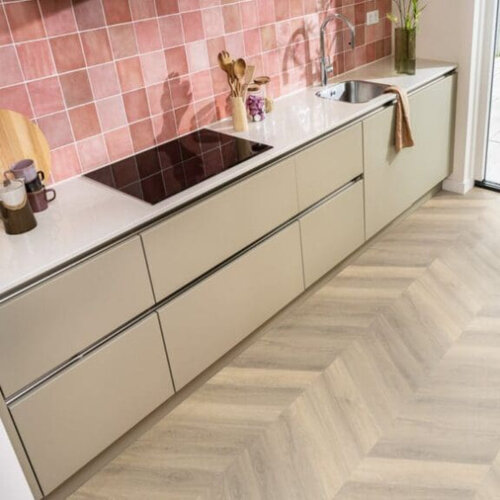 Ambiant  Lijmstrook Hongaarse Punt Spigato Avanto Beige 2504