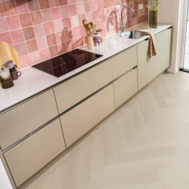 Lijmstrook Visgraat Spigato Estino Beige 1613