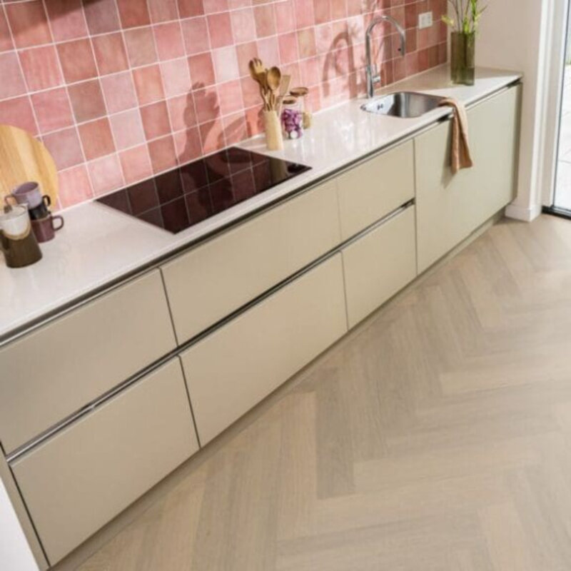 Lijmstrook Visgraat Spigato Viranto Warm Naturel 1503