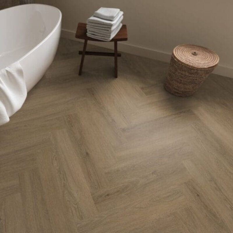 Lijmstrook Visgraat Spigato Viranto Light Brown 1506