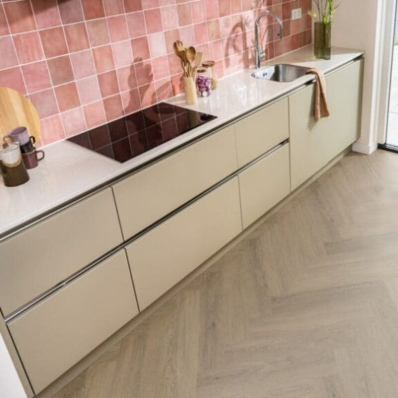 Lijmstrook Visgraat Spigato Viranto Light Brown 1506