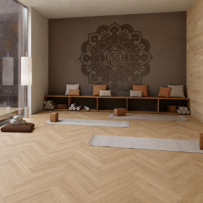 Opera Oak Matt Chevron 10 x 60 cm
