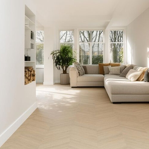 Moduleo  Lijmstrook Patroon Moods Chevron Mono 600