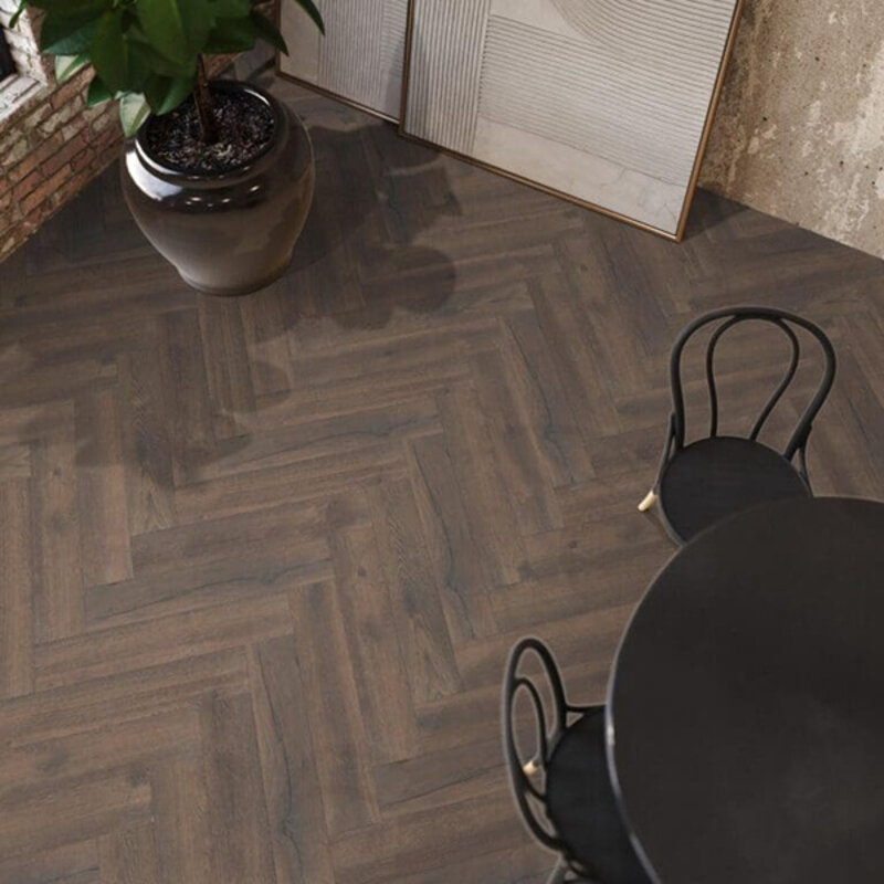 Visgraat Bayside Eiken Donker Gerookt 3424