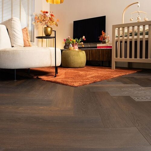 Vivafloors Lijmstrook Visgraat Naaldhout Black Forest 4540