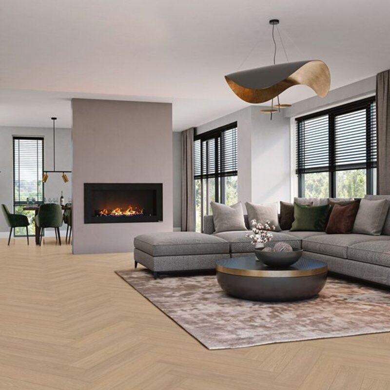 Lijmstrook Visgraat Eiken Bordeaux 8540