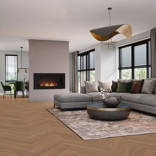 Vivafloors Lijmstrook Visgraat Eiken Bordeaux 8550