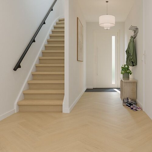 Ground Studio Lijmstrook Visgraat Pure Oak Warm Sand V.10.40.2