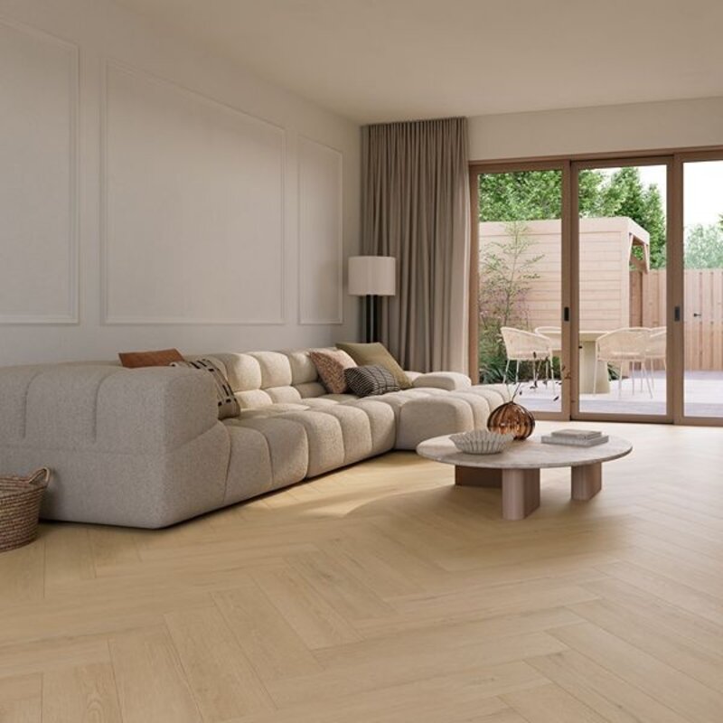Lijmstrook Visgraat Pure Oak Light Smoked V.10.50.2