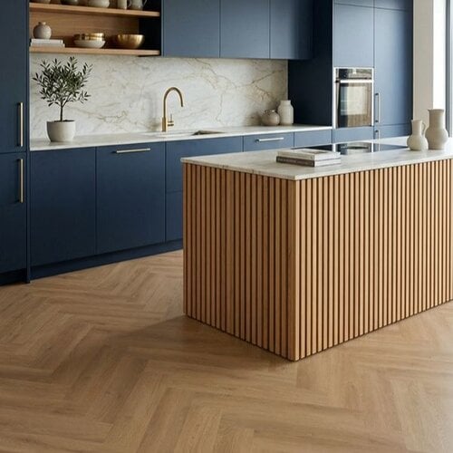 Gelasta  Lijmstrook Visgraat Intense Oak Brown 1402