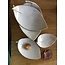 artisann White ceramic scale in the shape of a fish. Original dish for meats, cheese, appetizers, sushi ...