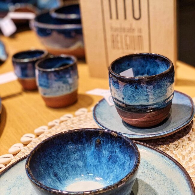 Handmade ceramic bowl, Beach