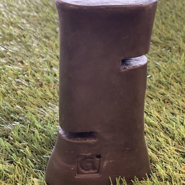 Ornement de table fait main en forme droite avec accessoires en porcelaine