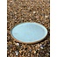 artisann With the turntable handmade plate with speckled Pottery-clay and a beautiful turquoise high firing glaze.