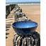 artisann With the turntable handmade bowl of Belgien clay with a beautiful Floating blue high-firing glaze.